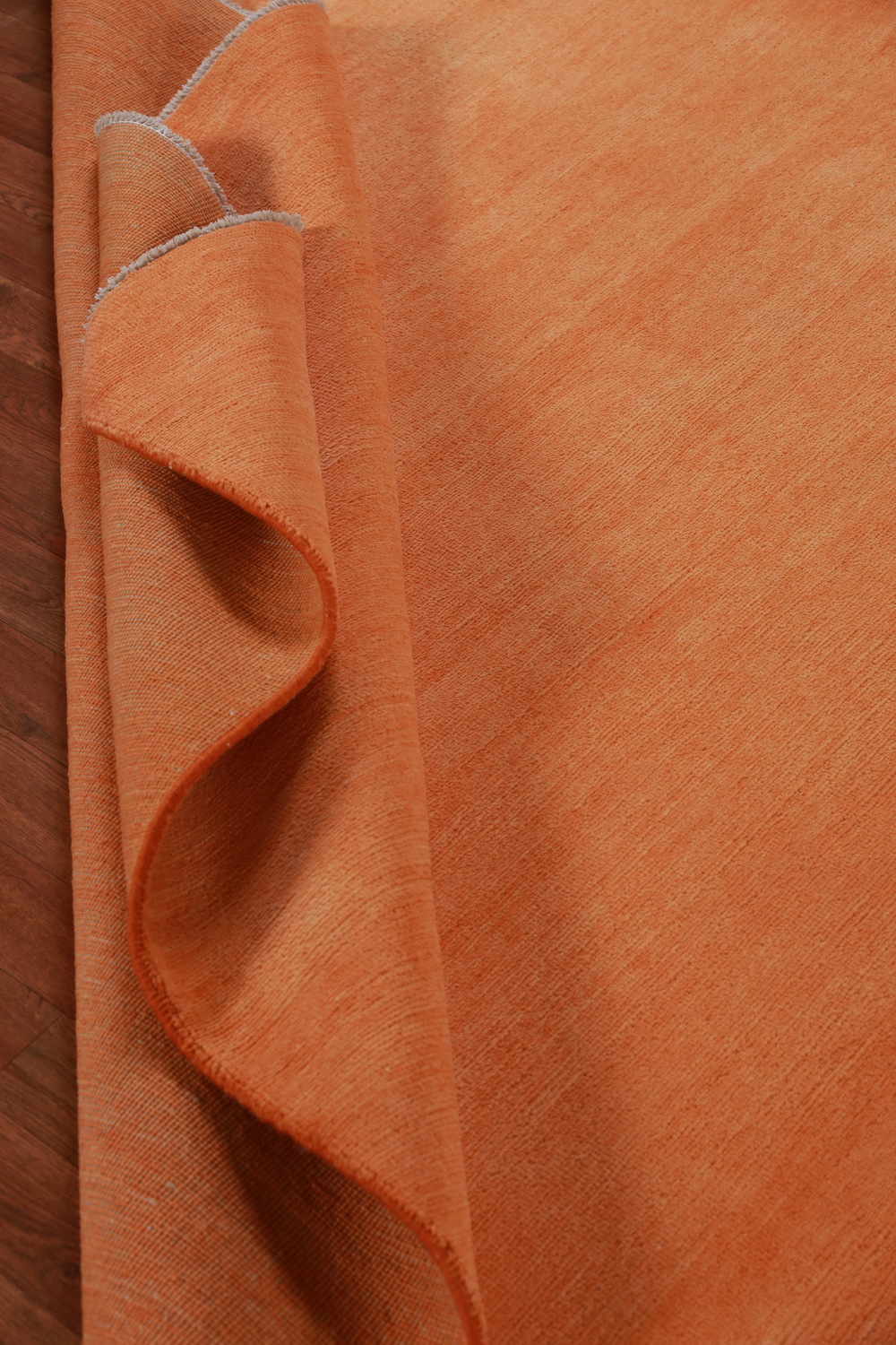 Orange Modern Gabbeh Vegetable Dye Area Rug 6x9