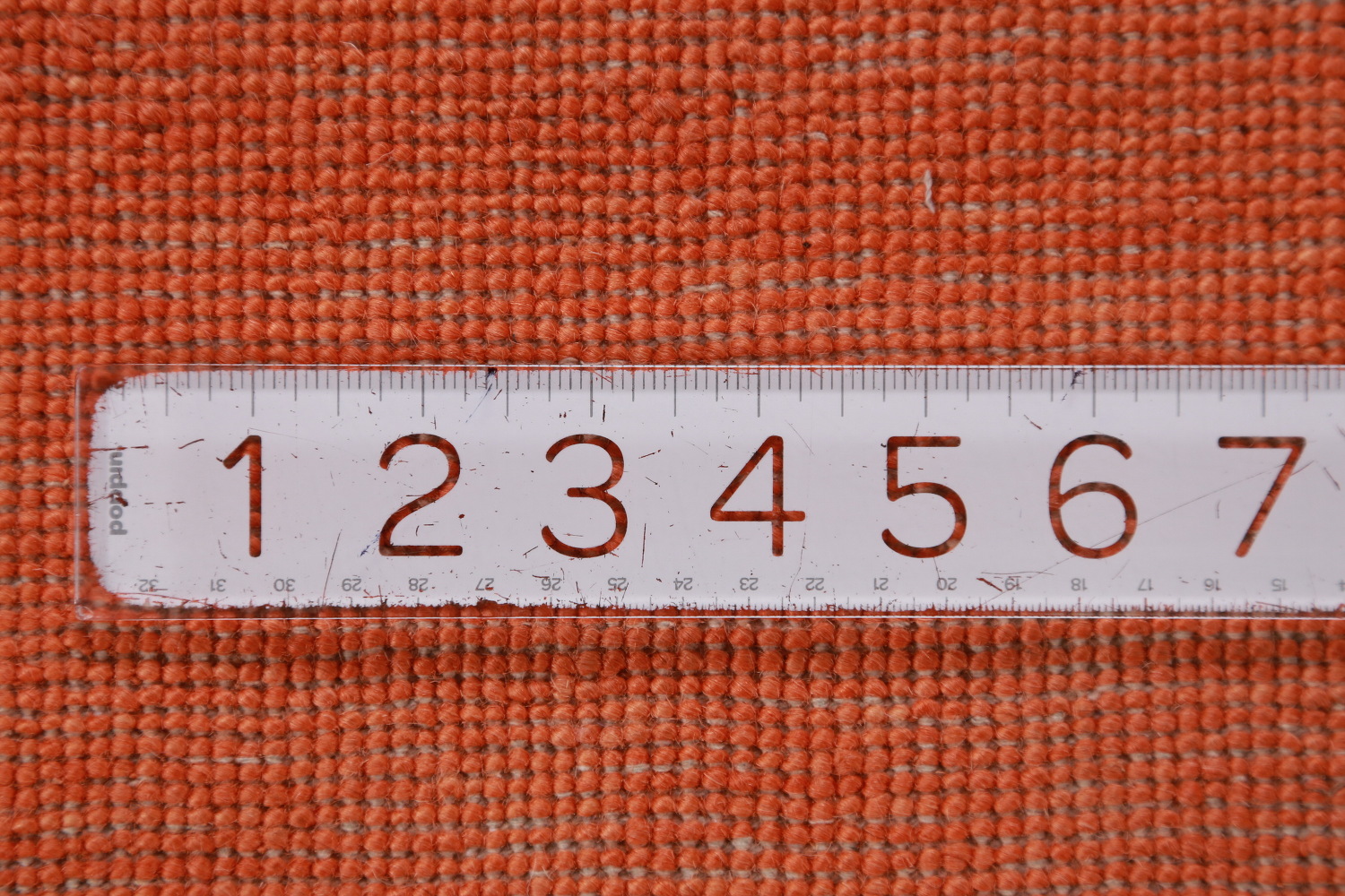 Orange Wool Modern Gabbeh Vegetable Dye Area Rug 6x9