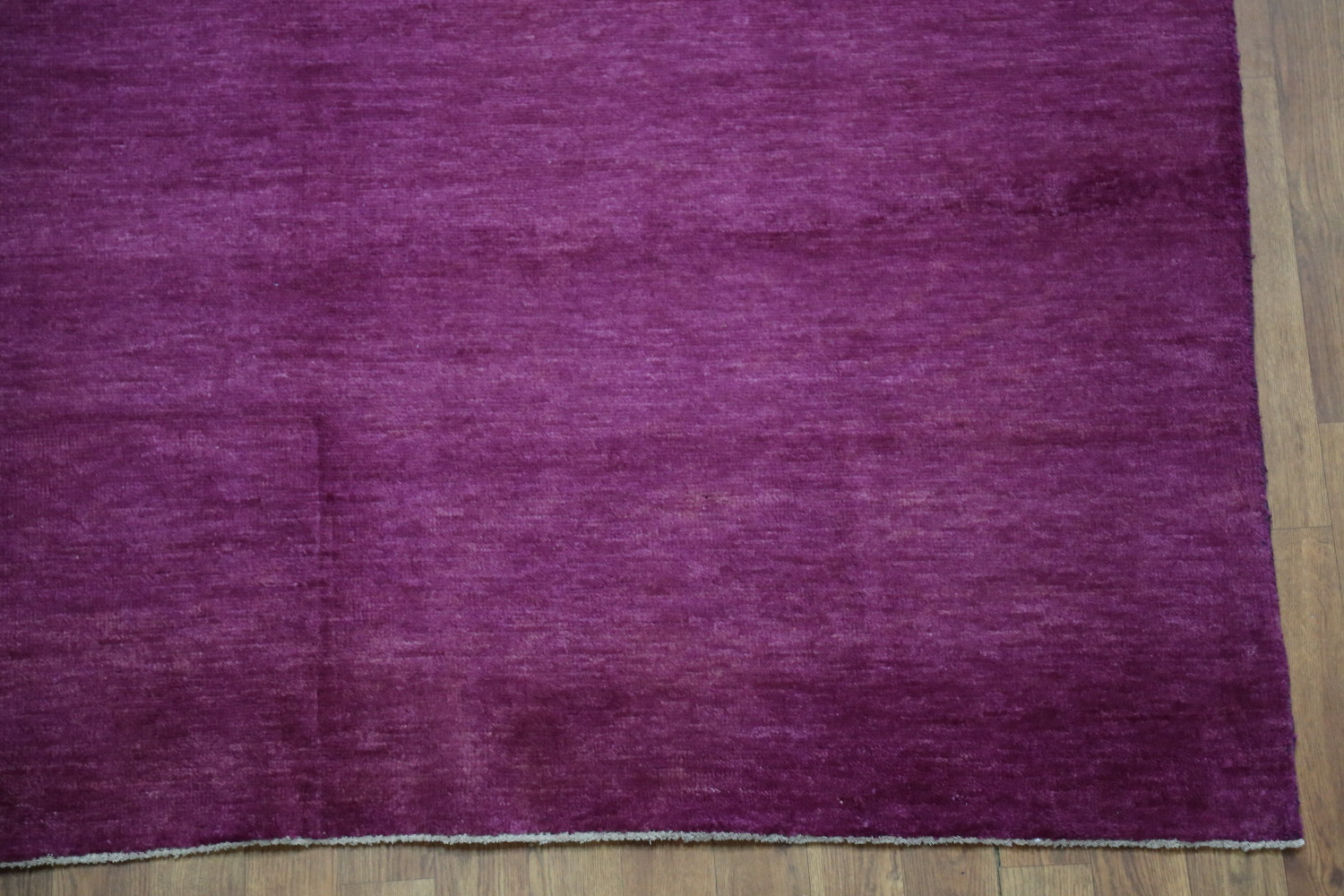 Modern Wool Purple Royal Gabbeh Vegetable Dye Area Rug 6x9
