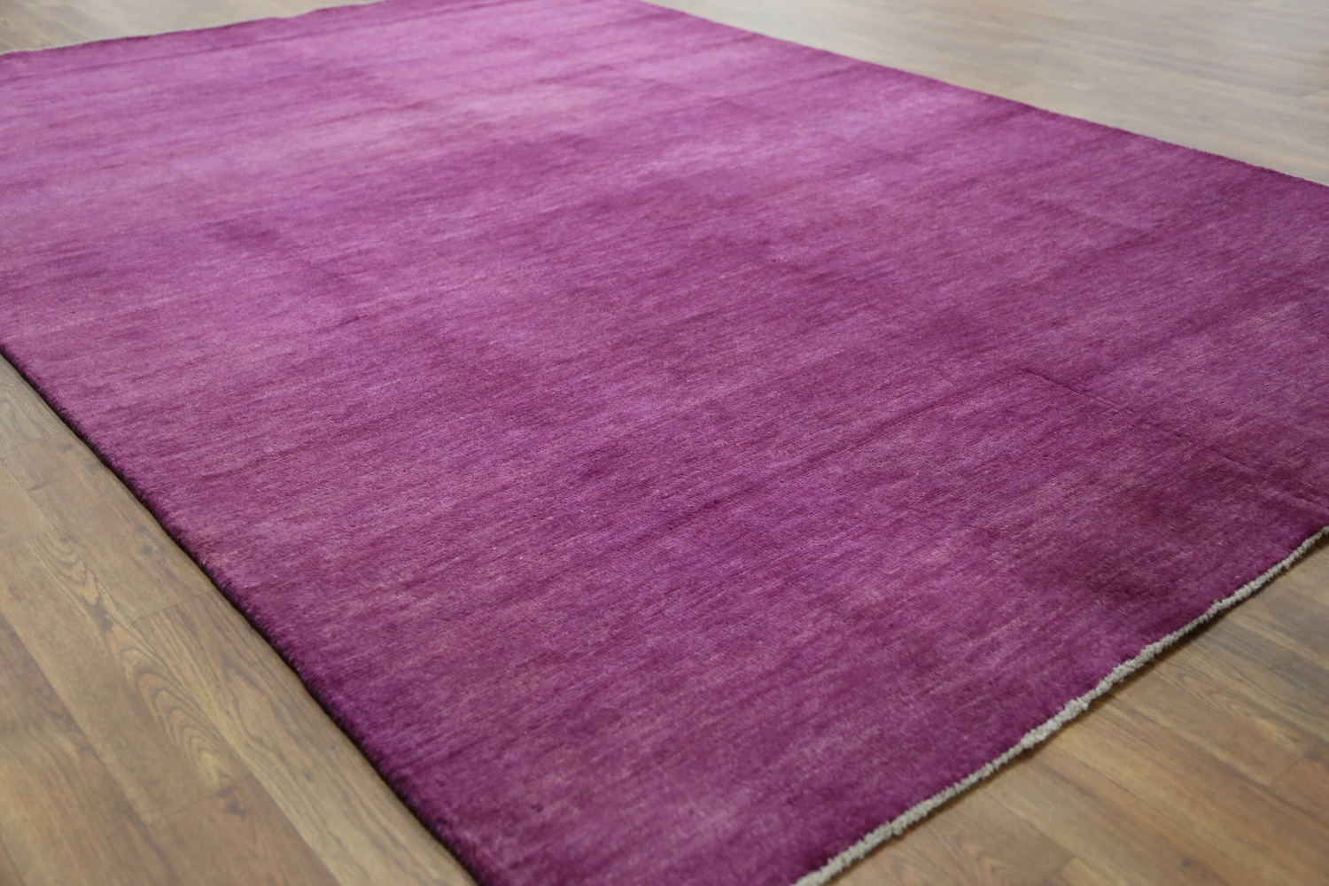 Modern Wool Purple Royal Gabbeh Vegetable Dye Area Rug 6x9