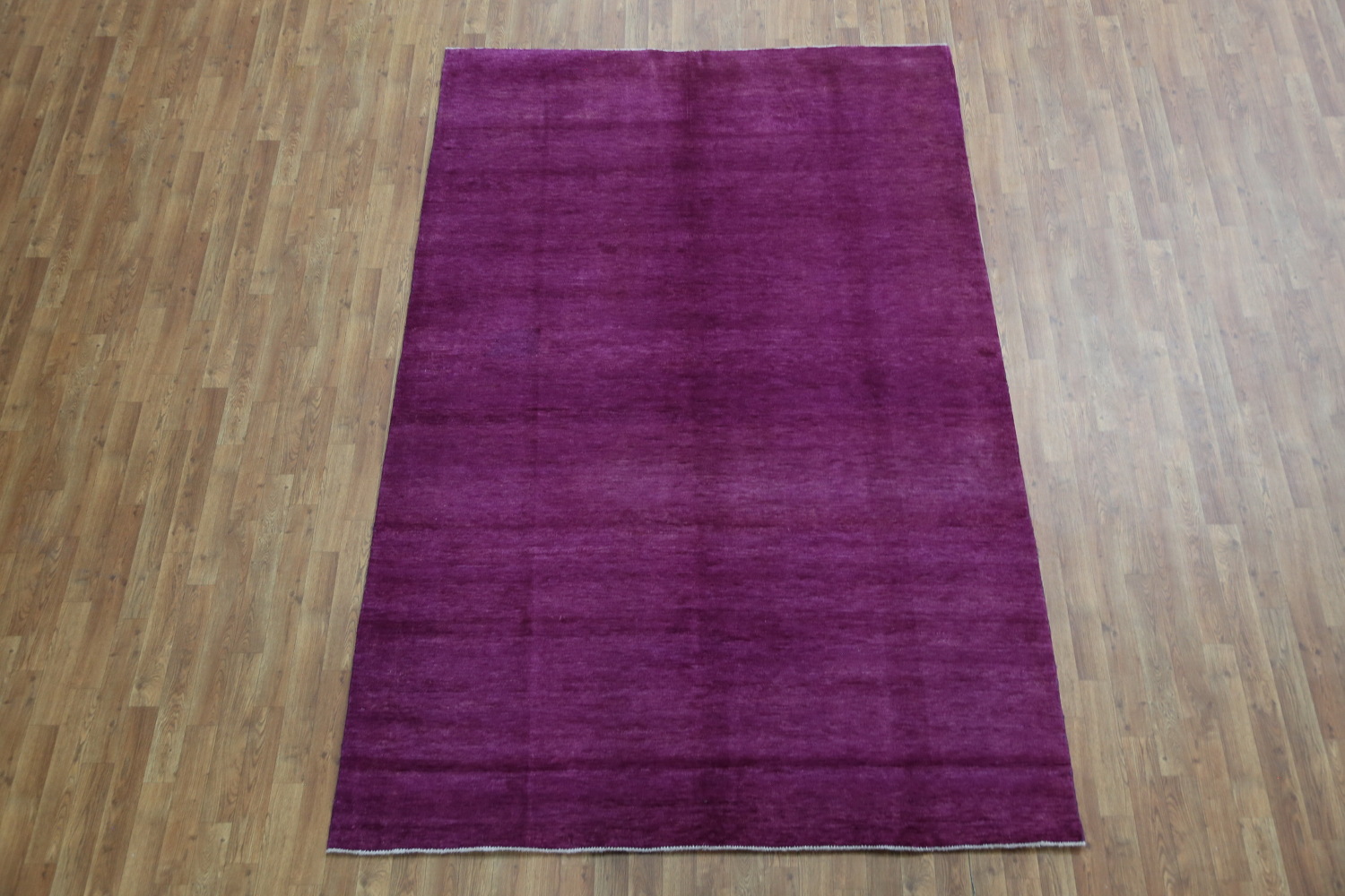 Modern Wool Purple Royal Gabbeh Vegetable Dye Area Rug 6x9