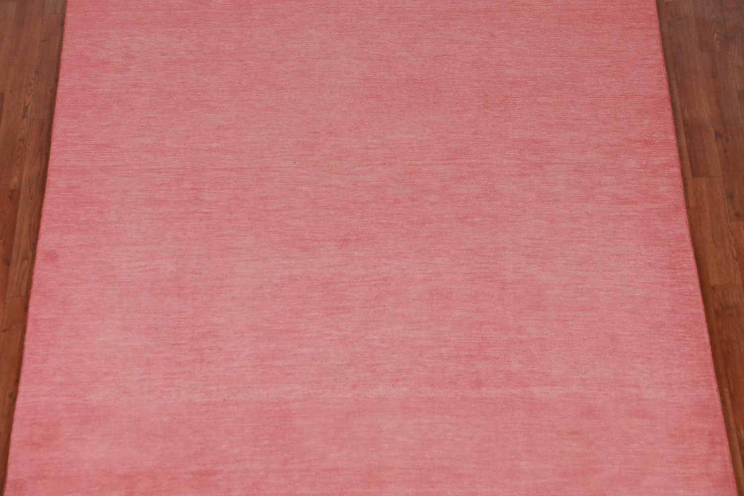 Modern Pink Solid Gabbeh Vegetable Dye Area Rug 6x9