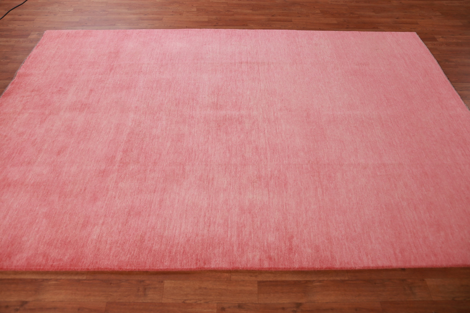 Modern Pink Solid Gabbeh Vegetable Dye Area Rug 6x9