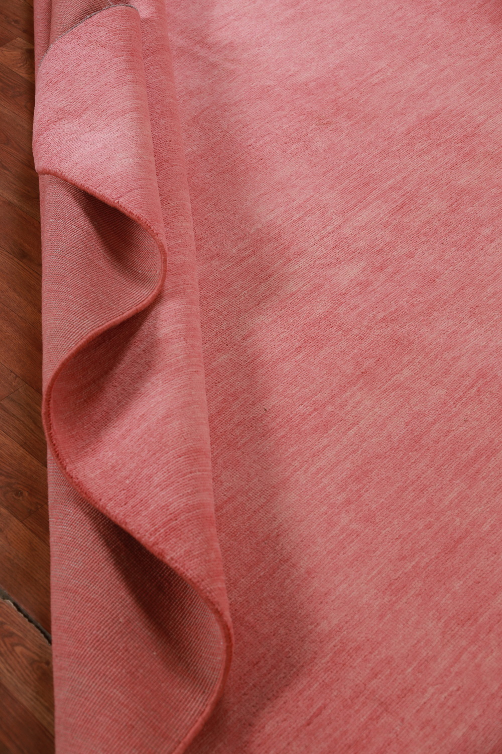 Modern Pink Solid Gabbeh Vegetable Dye Area Rug 6x9