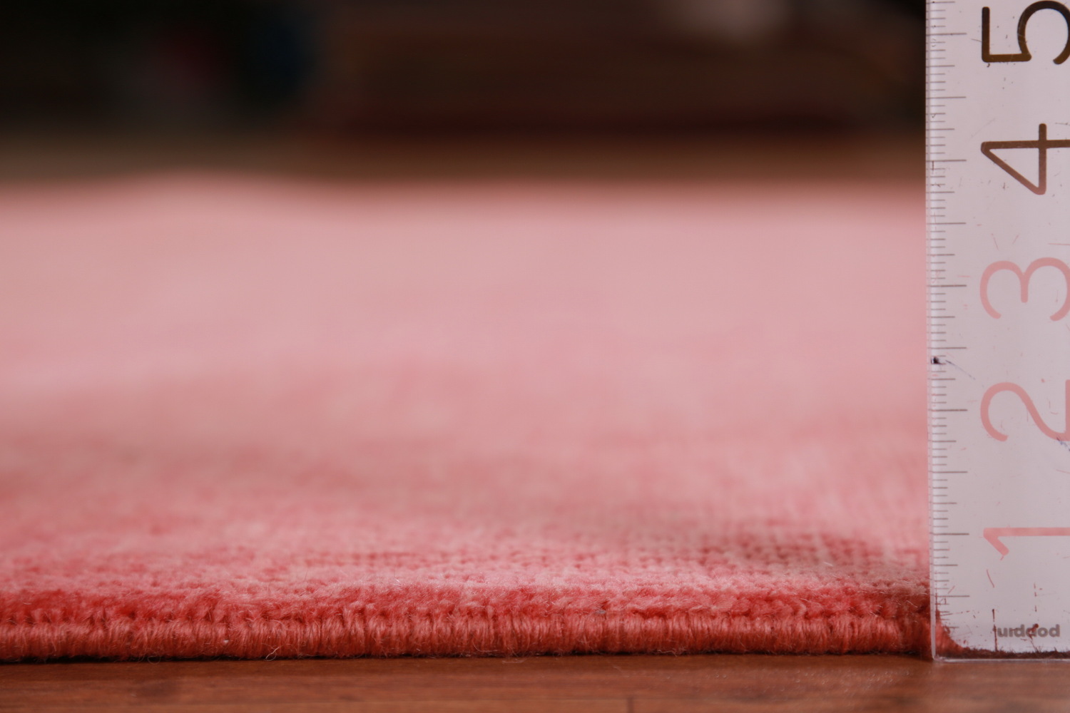 Modern Pink Solid Gabbeh Vegetable Dye Area Rug 6x9