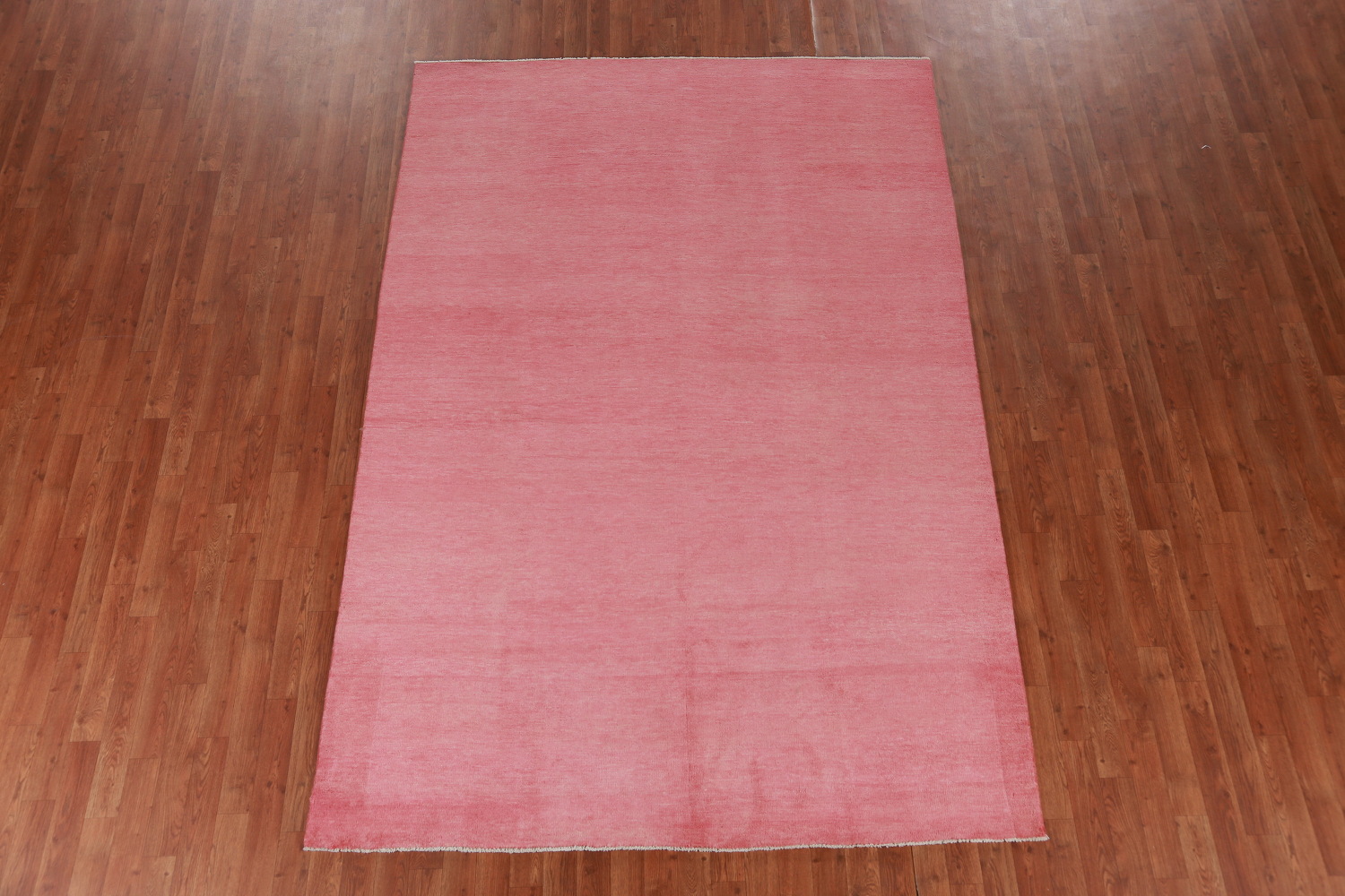 Contemporary Pink Gabbeh Vegetable Dye Area Rug 6x9