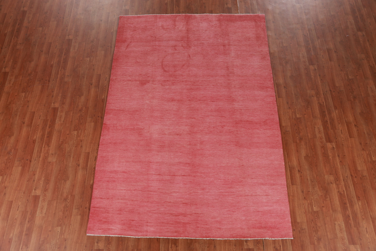 Contemporary Pink Gabbeh Vegetable Dye Area Rug 6x9