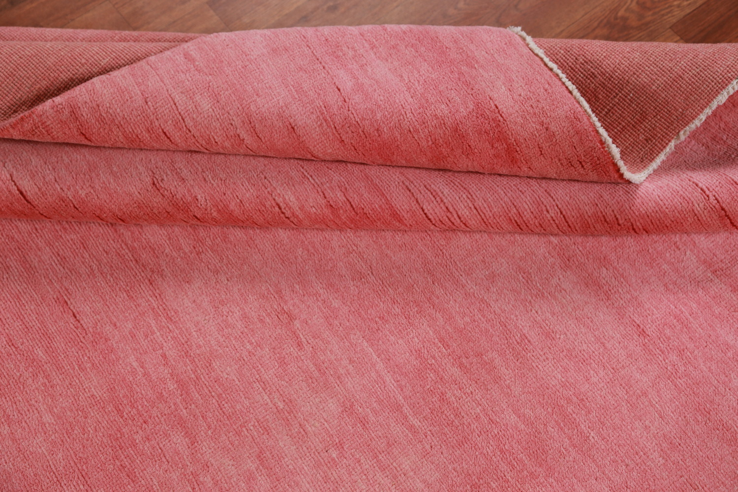 Contemporary Pink Gabbeh Vegetable Dye Area Rug 6x9