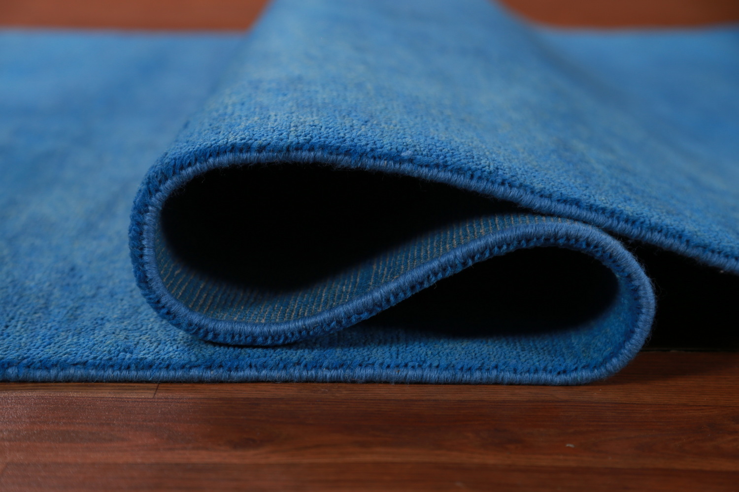 Vegetable Dye Blue Gabbeh Persian Area Rug 5x10