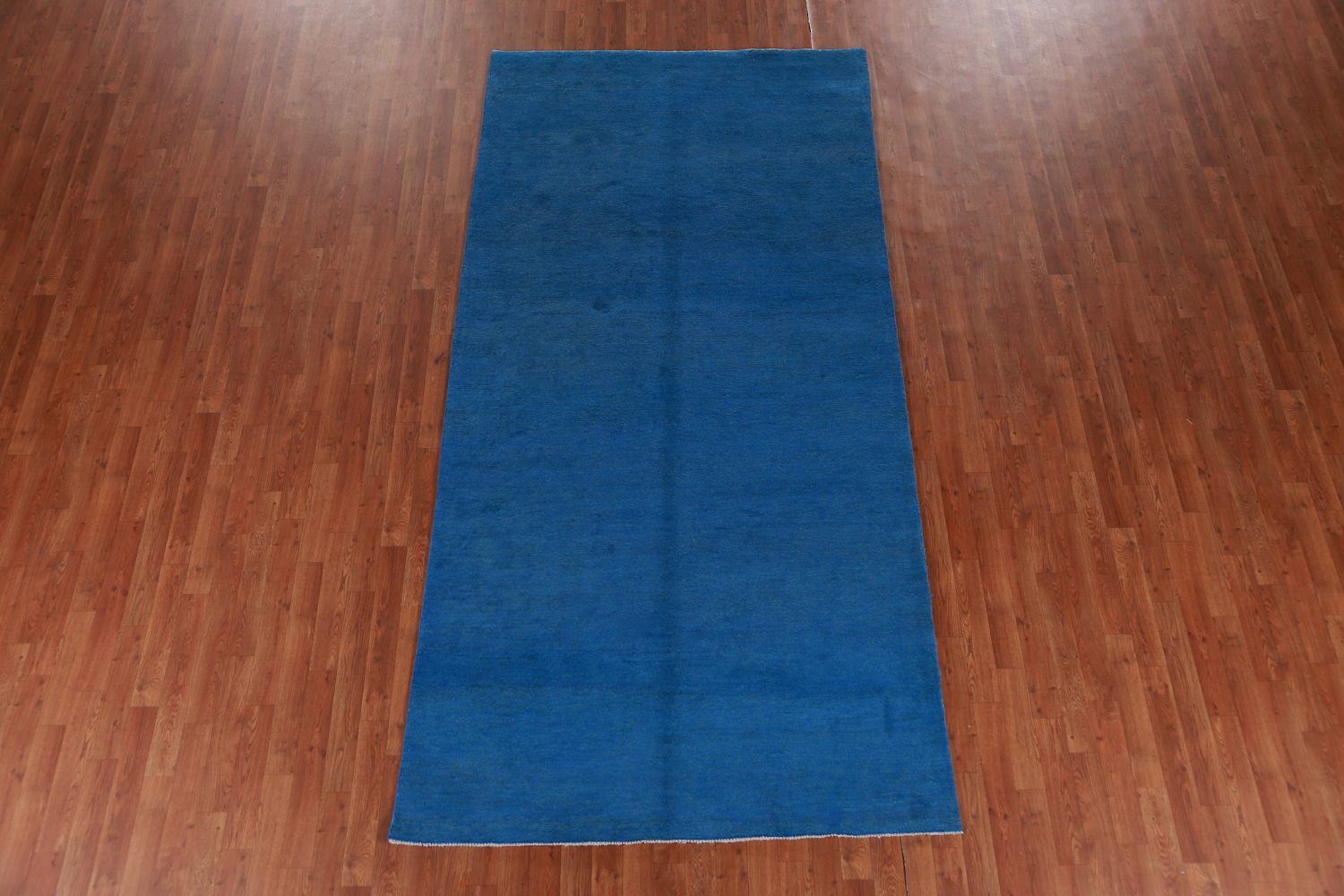 Vegetable Dye Blue Gabbeh Persian Area Rug 5x10