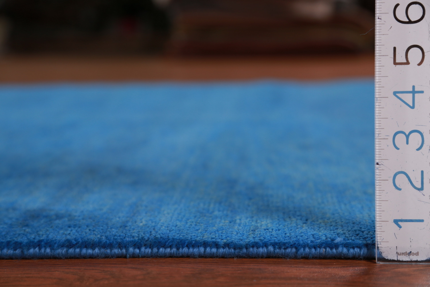 Vegetable Dye Blue Gabbeh Persian Area Rug 5x10