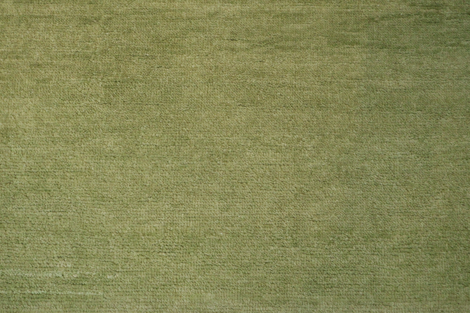 Contemporary Minimalist Gabbeh Persian Runner Rug in Subtle Olive Green 3x9 ft