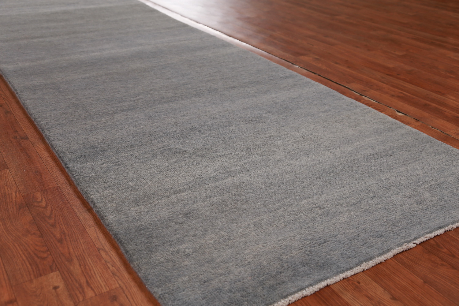 Vegetable Dye Gray Gabbeh Persian Runner Rug 3x10