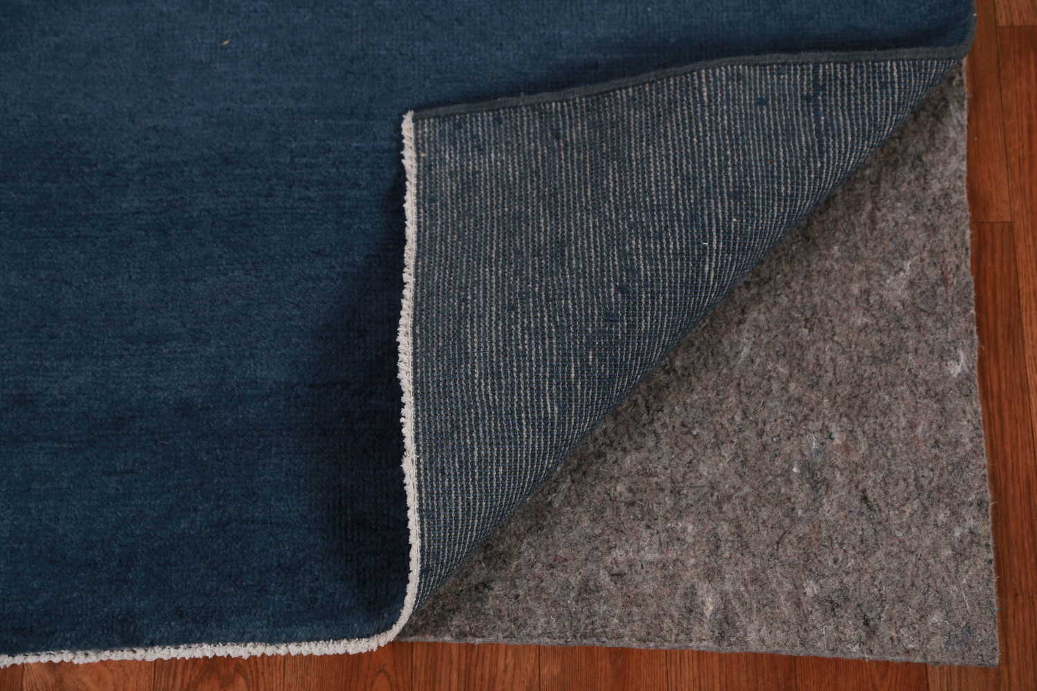 Navy Blue Modern Gabbeh Vegetable Dye Runner Rug 3x8