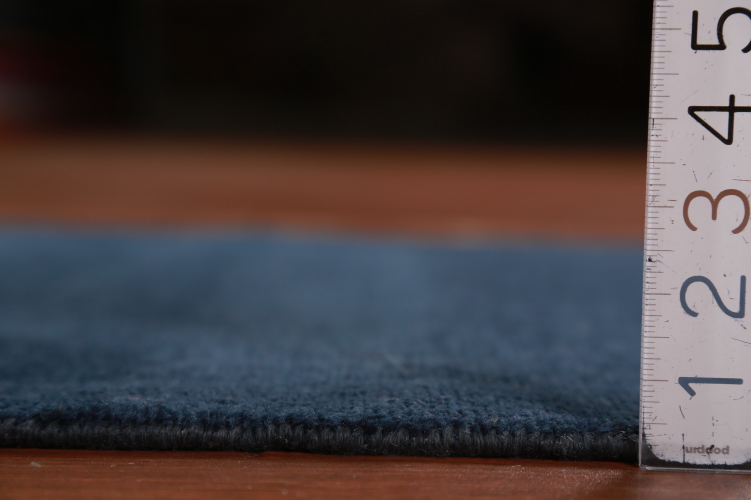 Navy Blue Modern Gabbeh Vegetable Dye Runner Rug 3x8