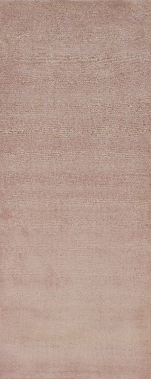 Vegetable Dye Pink Gabbeh Persian Runner Rug 3x8