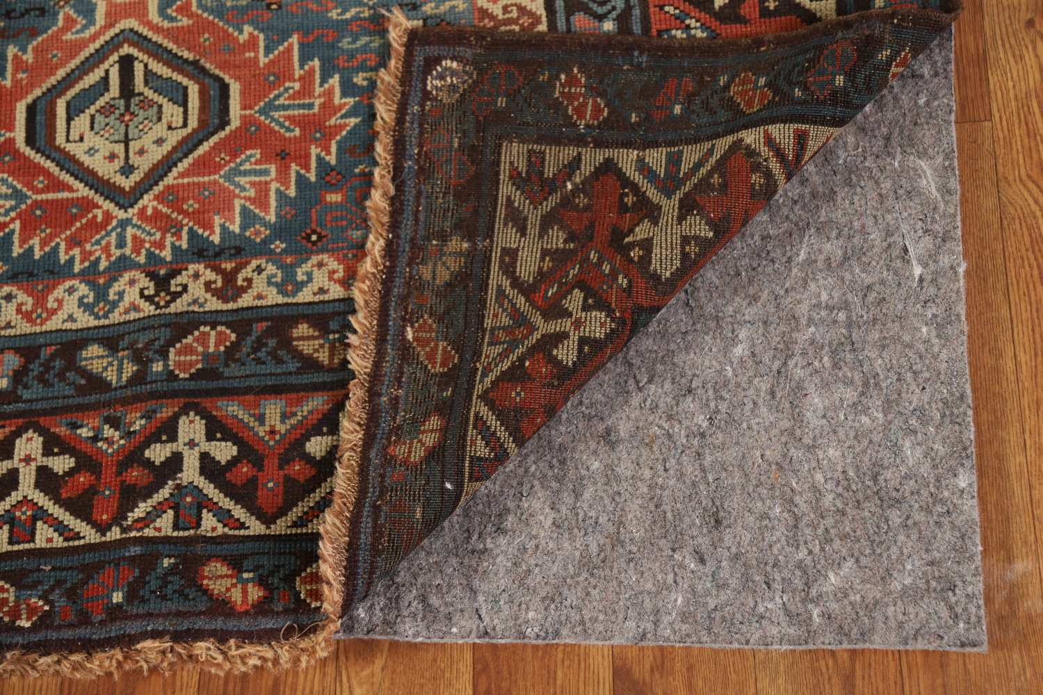 Pre-1900 Antique Kazak Oriental Rug 4x8
