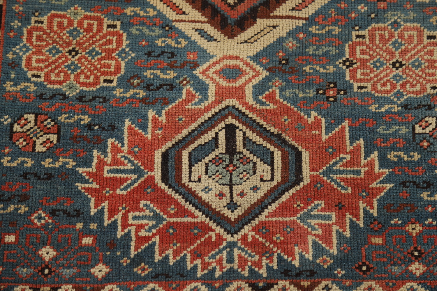 Pre-1900 Antique Kazak Oriental Rug 4x8