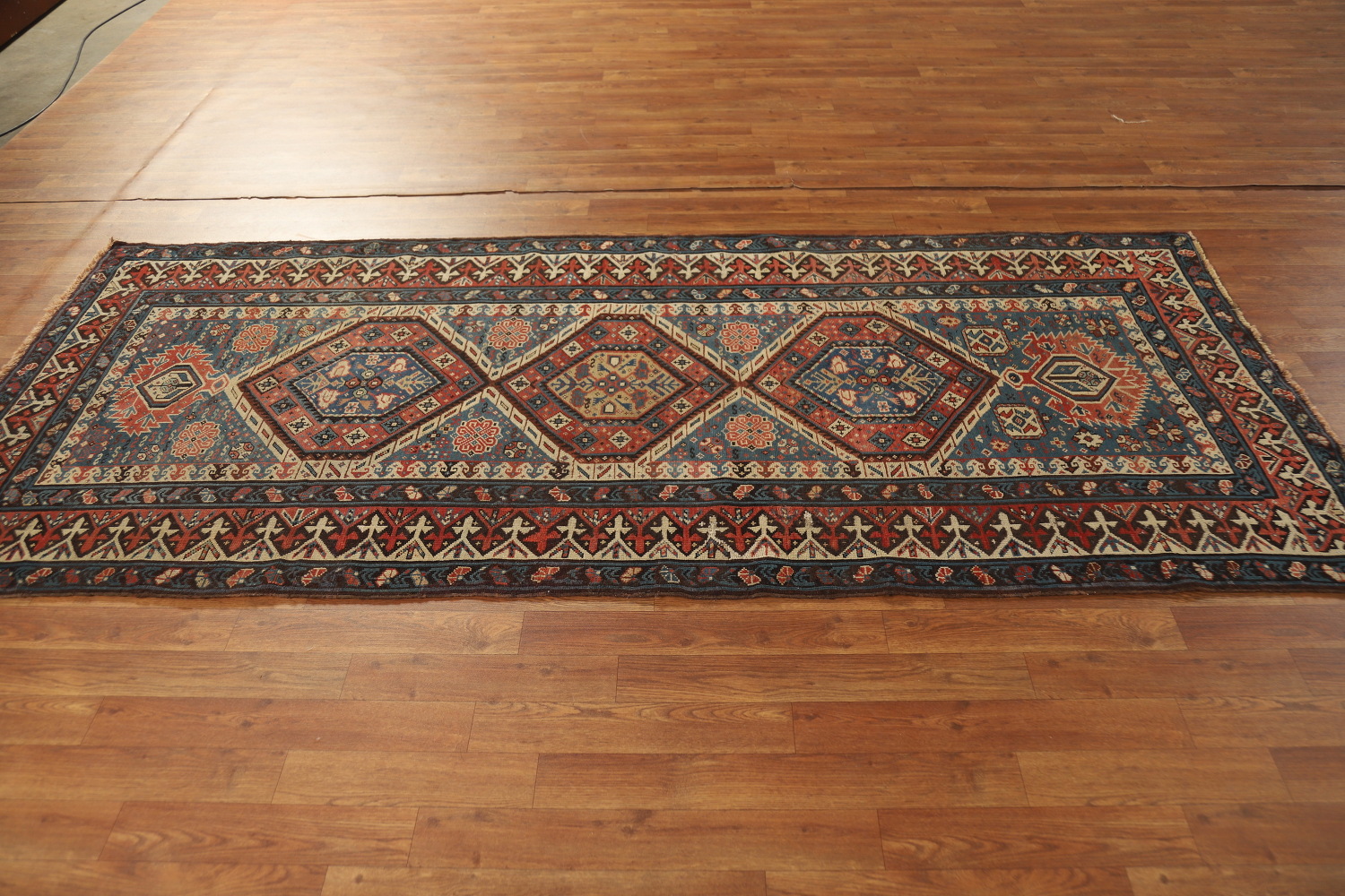 Pre-1900 Antique Kazak Oriental Rug 4x8