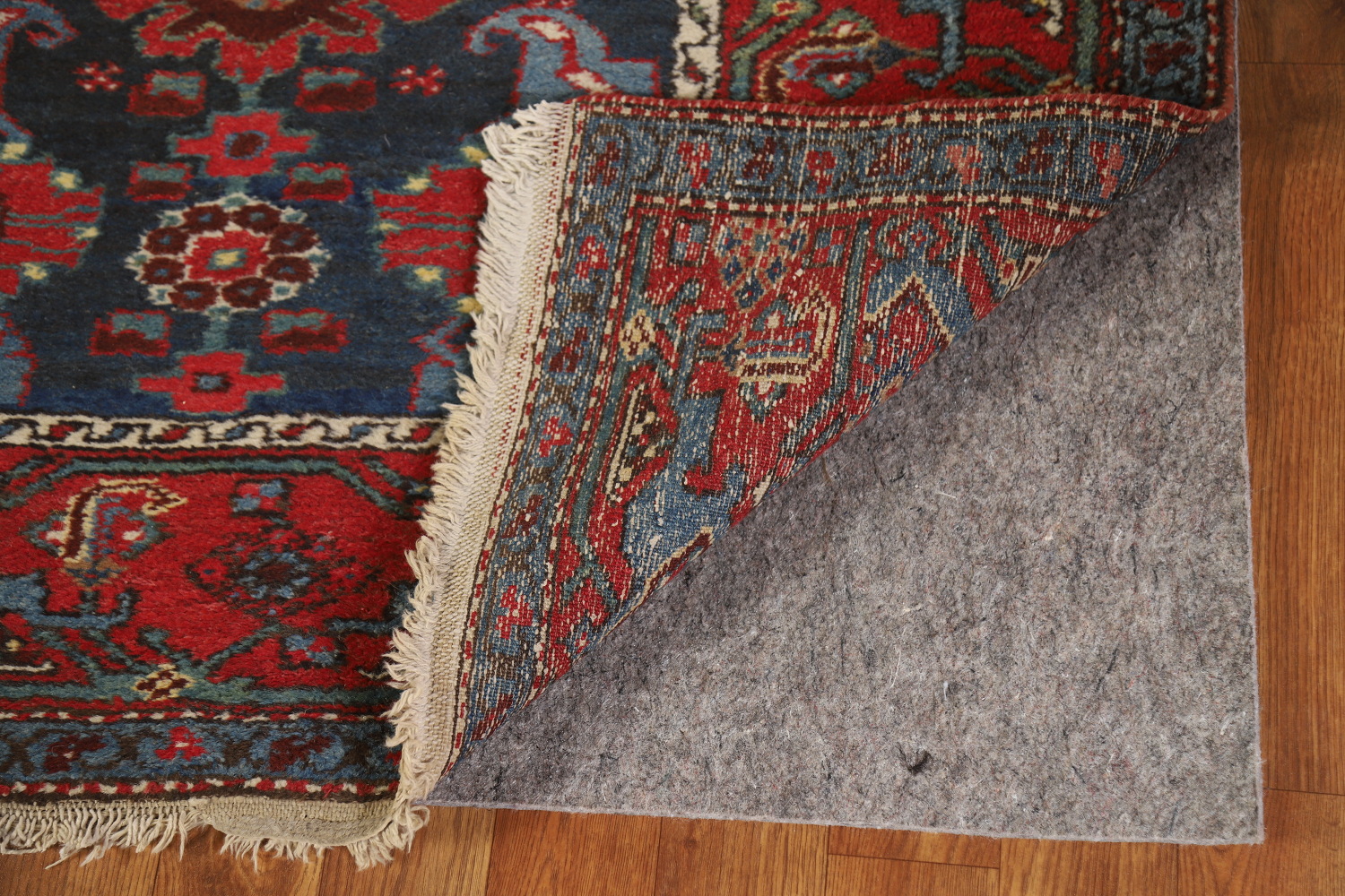 Antique Vegetable Dye Heriz Bakhshayesh Persian Runner Rug 3x16