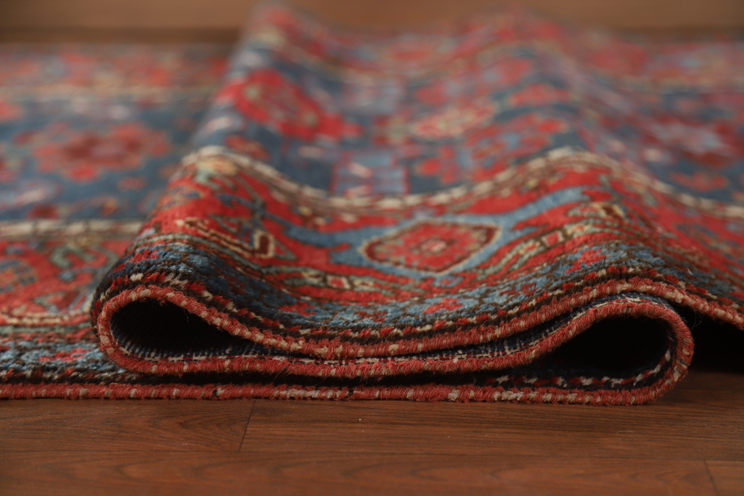 Antique Vegetable Dye Heriz Bakhshayesh Persian Runner Rug 3x16