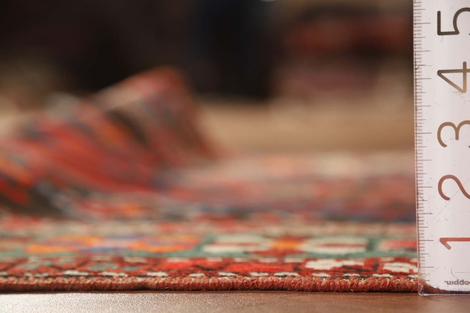 Pre-1900 Antique Kazak Vegetable Dye Runner Rug 3x12