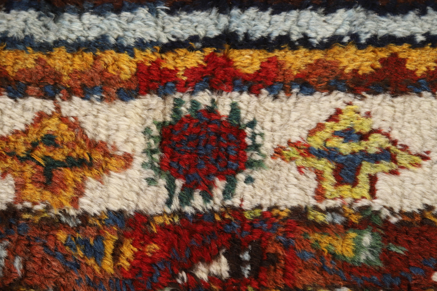 Vegetable Dye Gabbeh Persian Runner Rug 4x12