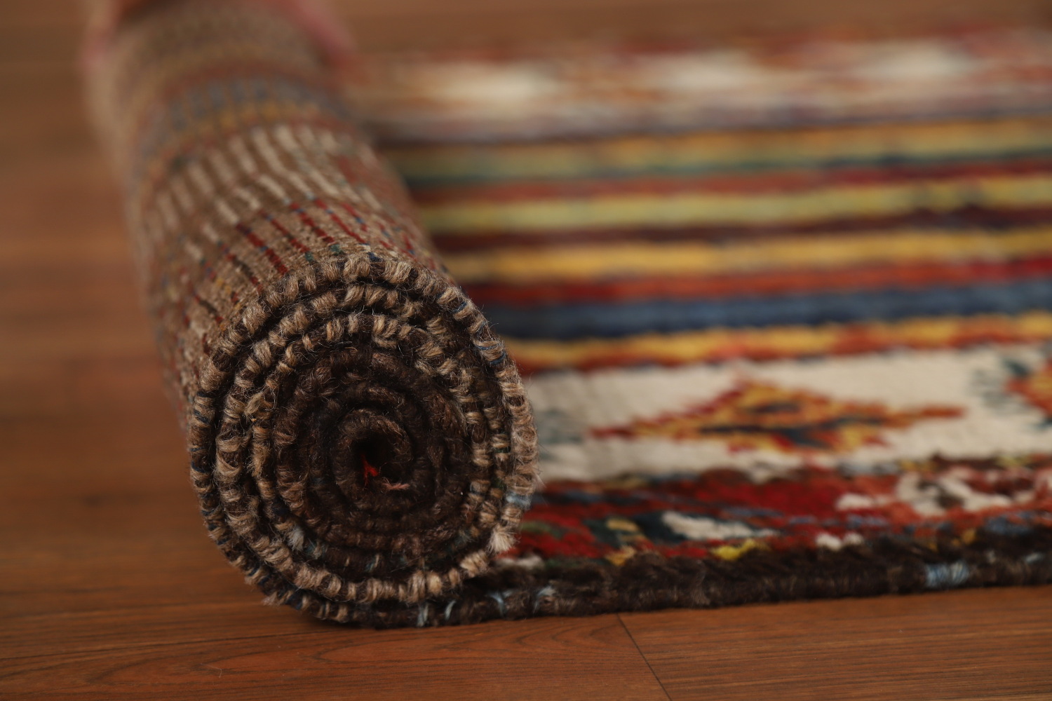 Vegetable Dye Gabbeh Persian Runner Rug 4x12