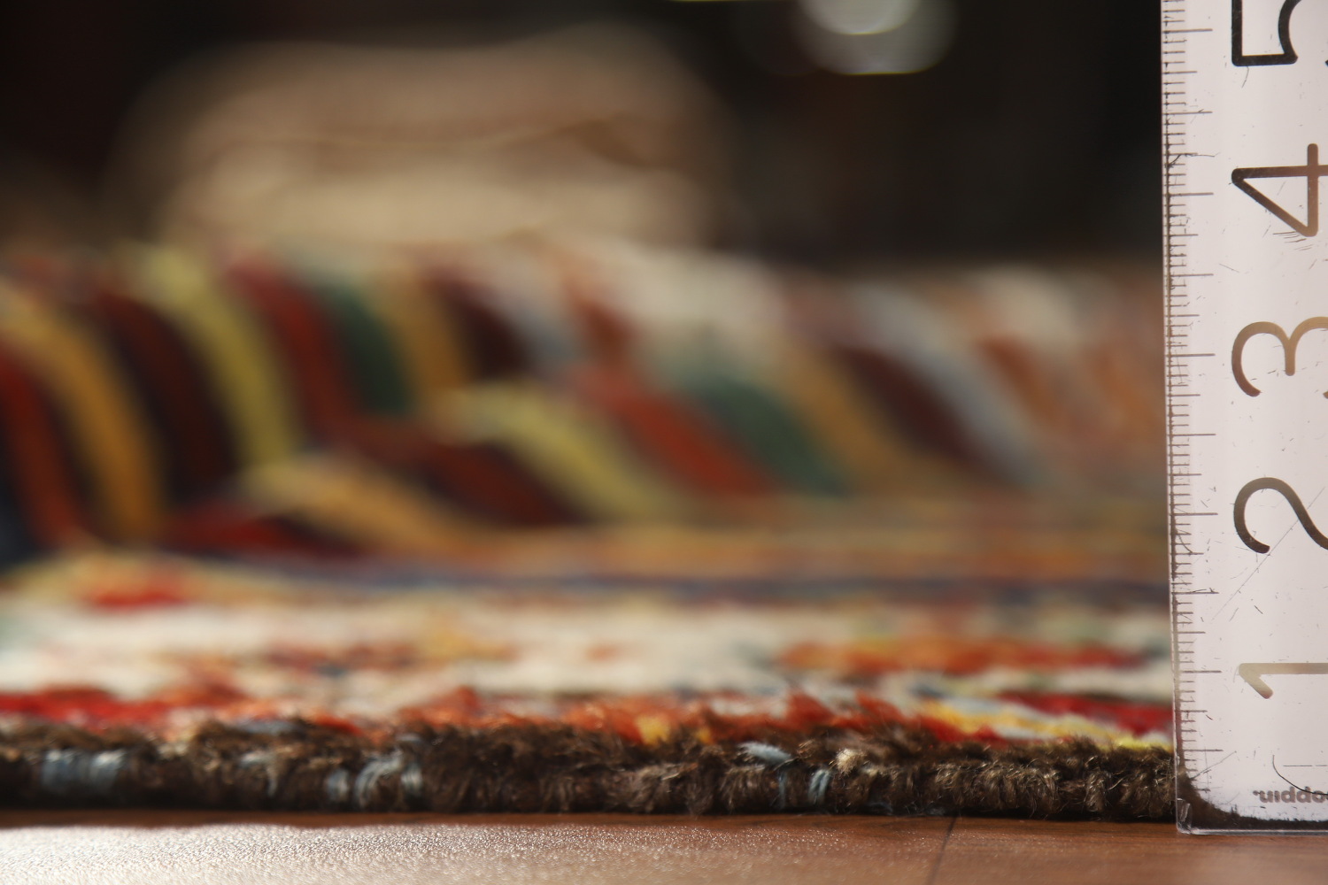 Vegetable Dye Gabbeh Persian Runner Rug 4x12