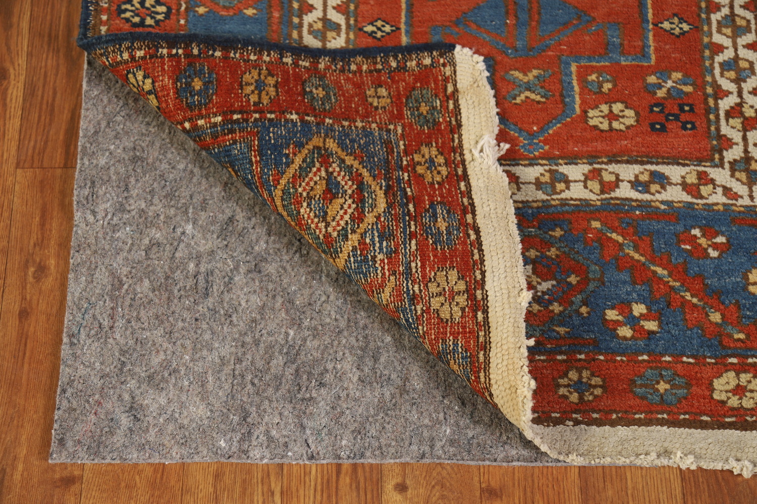 Vegetable Dye Antique Heriz Serapi Persian Runner Rug 3x13