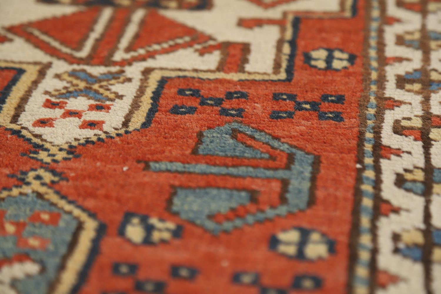 Vegetable Dye Antique Heriz Serapi Persian Runner Rug 3x13
