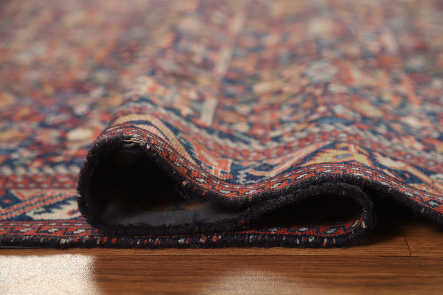 Pre-1900 Antique Vegetable Dye Malayer Persian Rug 4x6