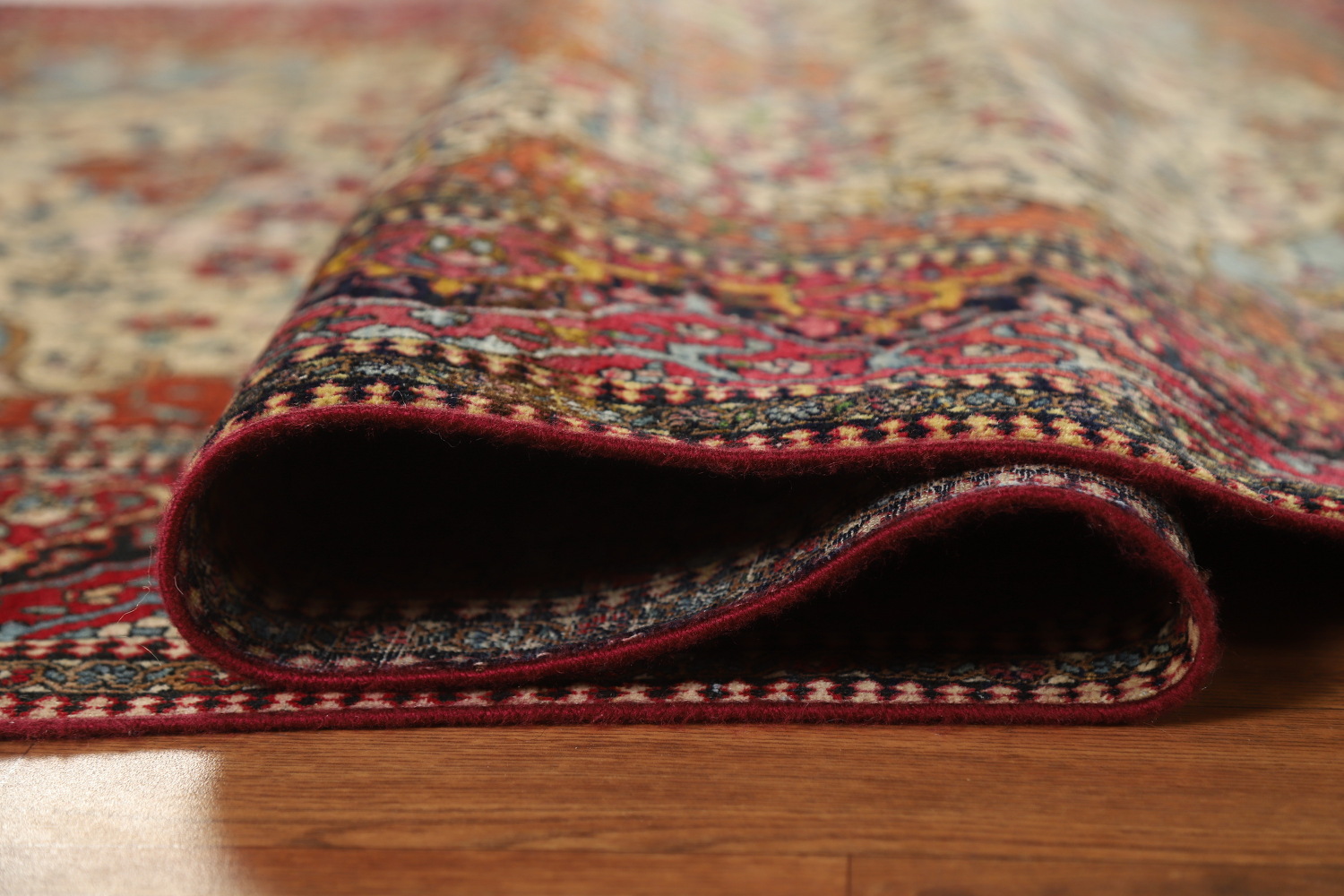 Pre-1900 Antique Vegetable Dye Isfahan Ahmad Persian Rug 4x7