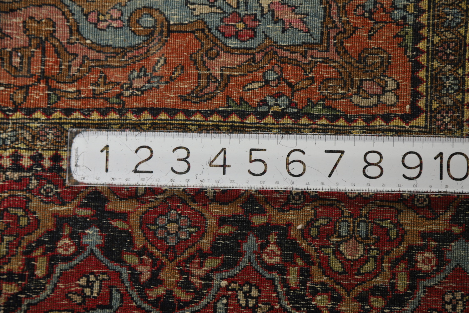 Pre-1900 Antique Vegetable Dye Isfahan Ahmad Persian Rug 4x7