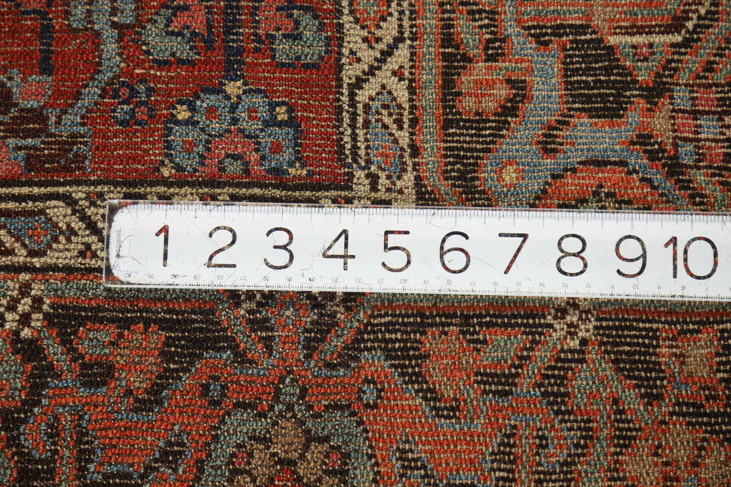 Vegetable Dye Wool Floral Heriz Serapi Persian Rug 4x7