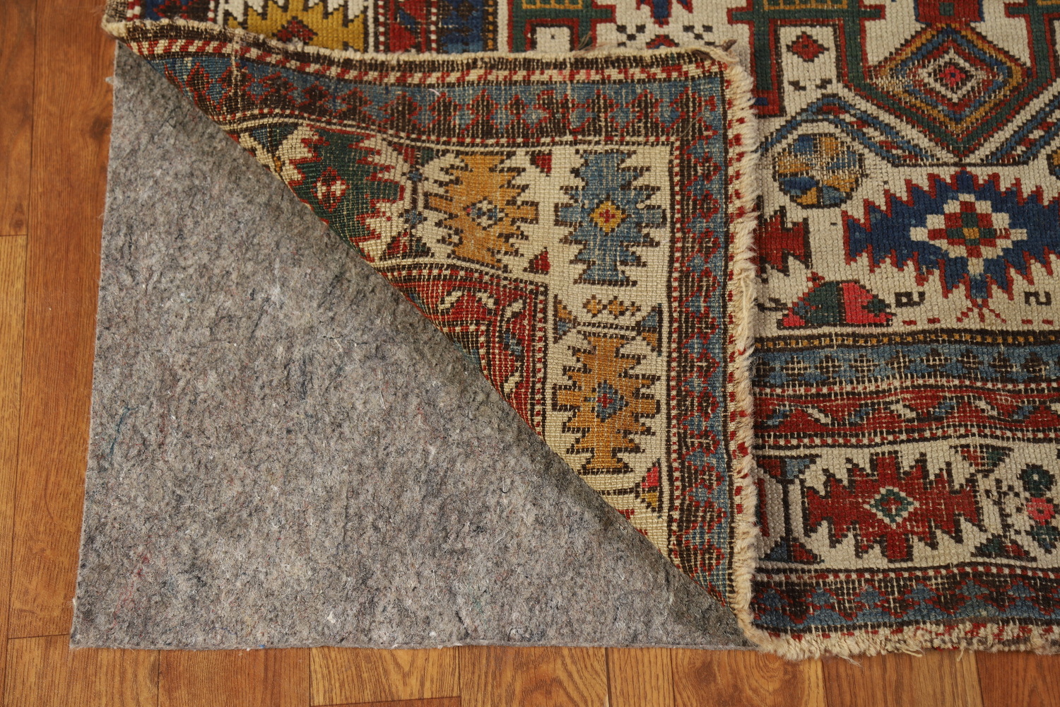 Pre-1900 Antique Vegetable Dye Kazak Oriental Rug 3x5