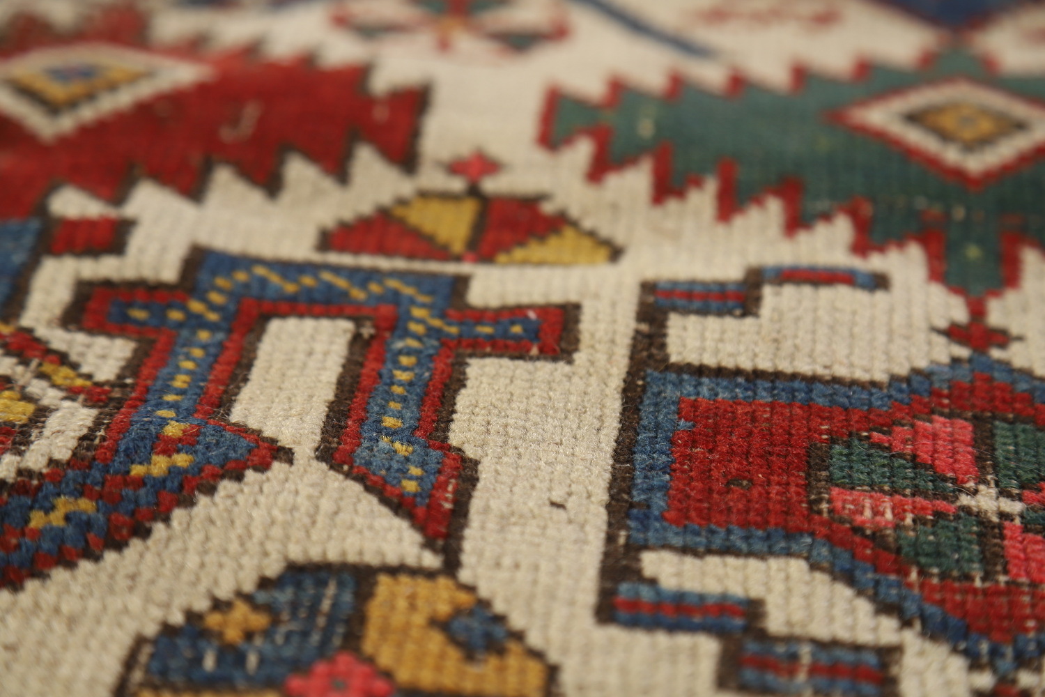 Pre-1900 Antique Vegetable Dye Kazak Oriental Rug 3x5