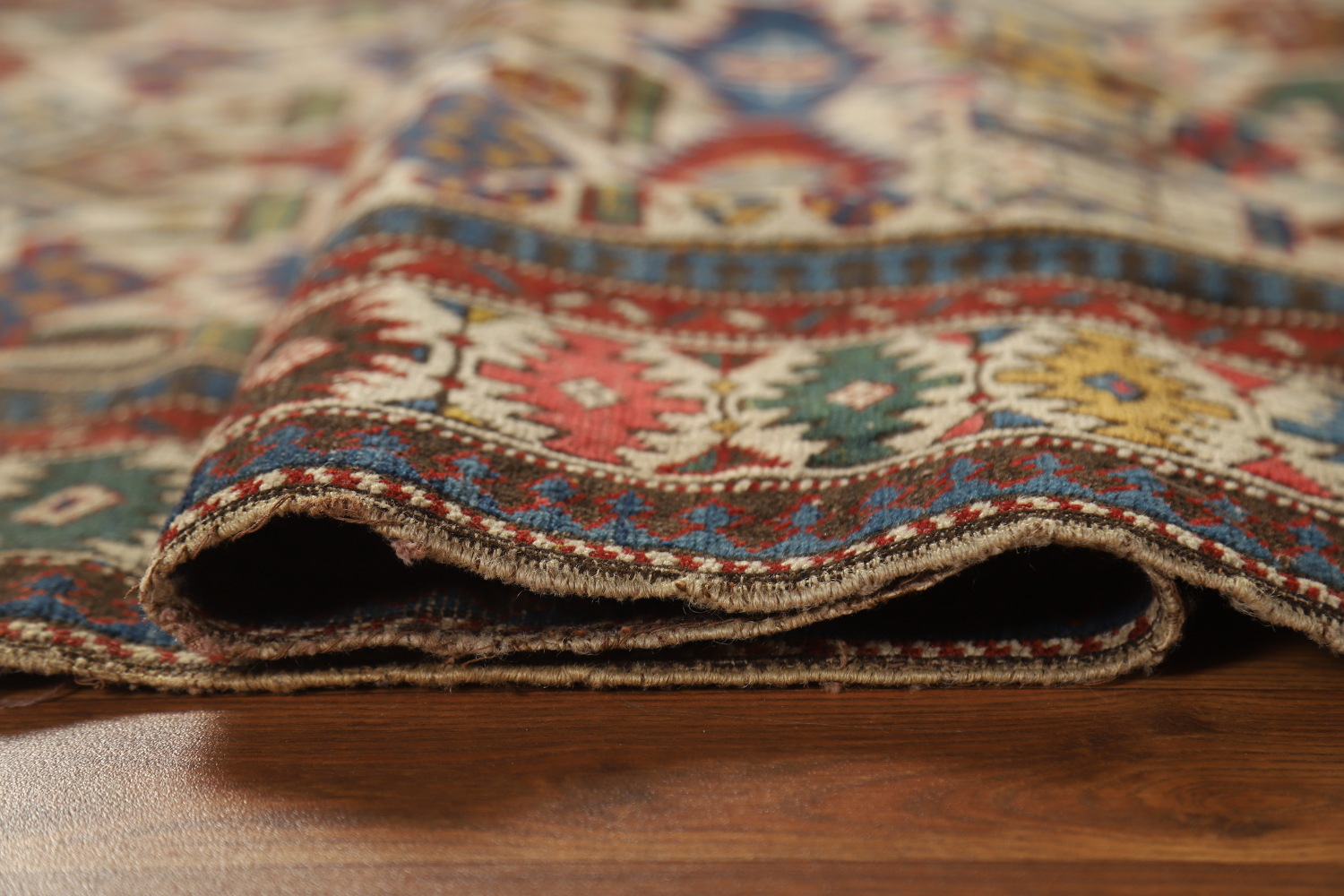 Pre-1900 Antique Vegetable Dye Kazak Oriental Rug 3x5
