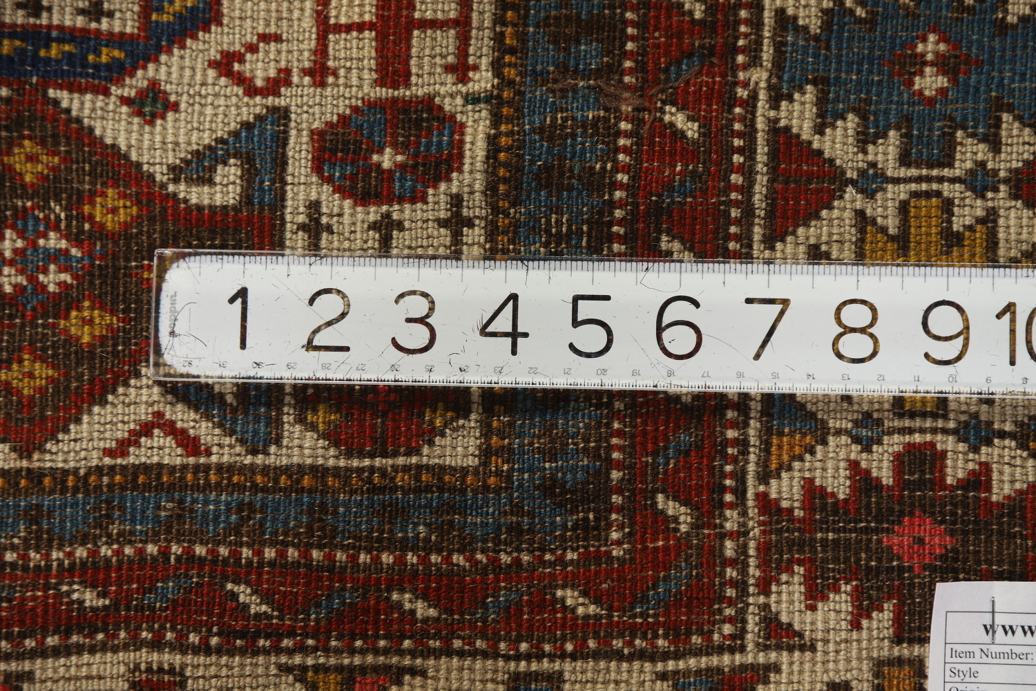 Pre-1900 Antique Vegetable Dye Kazak Oriental Rug 3x5