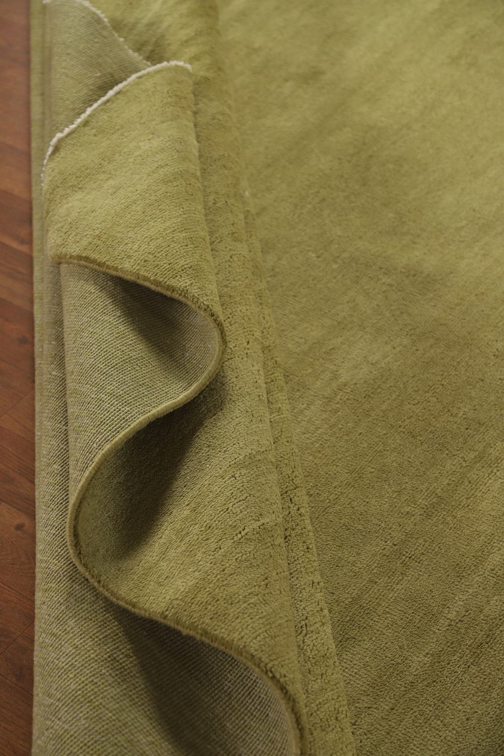 Vegetable Dye Green Gabbeh Persian Area Rug 9x12