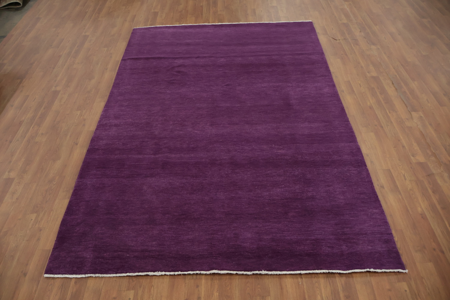 Vegetable Dye Purple Gabbeh Persian Area Rug 6x9