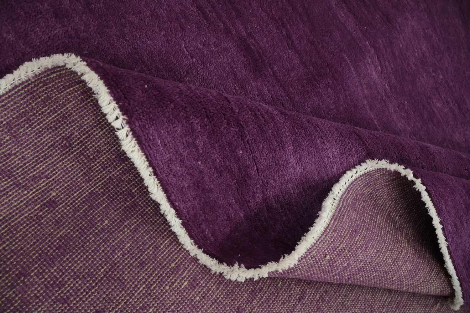 Vegetable Dye Purple Gabbeh Persian Area Rug 6x9