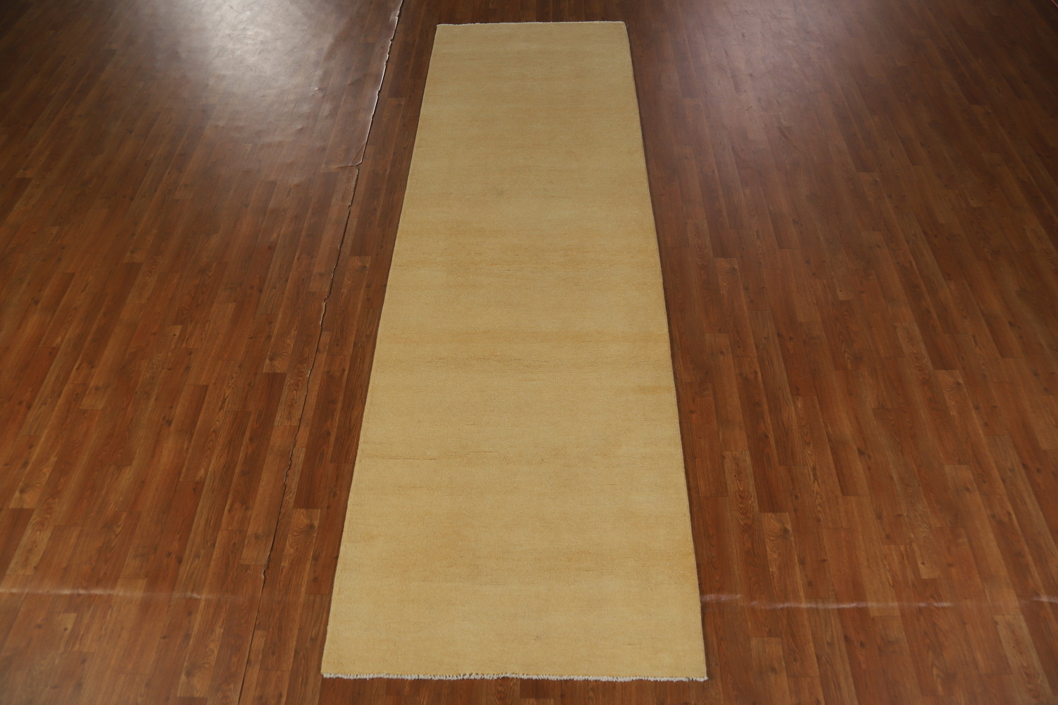 Handmade Wool Gabbeh Vegetable Dye Runner Rug 3x10
