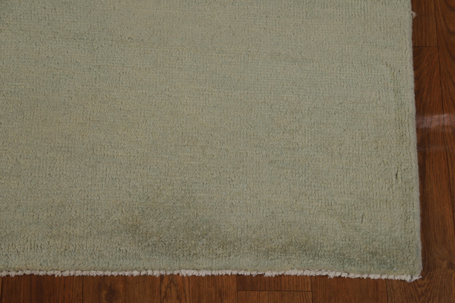 Handmade Green Gabbeh Vegetable Dye Runner Rug 3x10