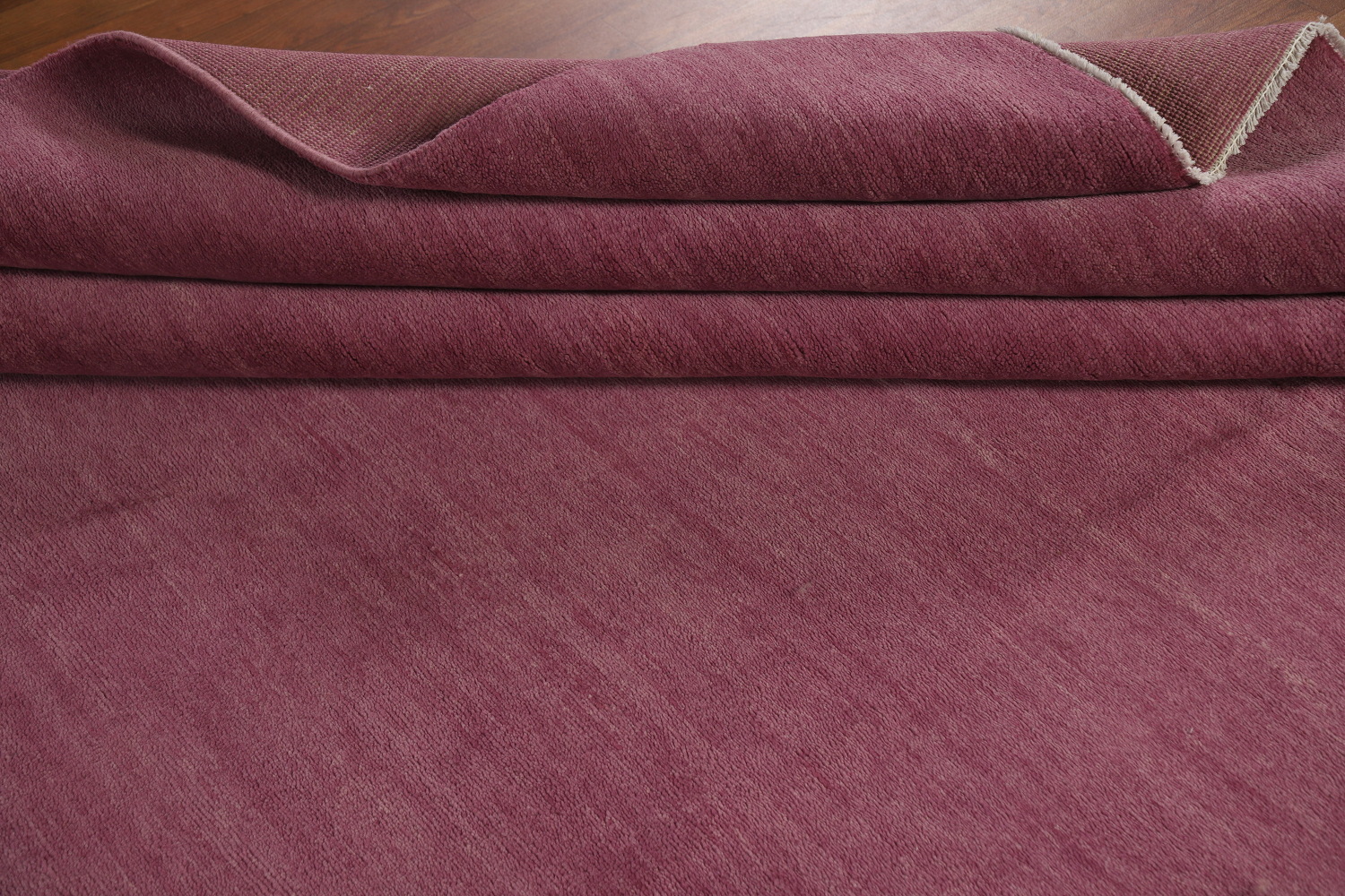 Vegetable Dye Purple Gabbeh Persian Area Rug 8x11