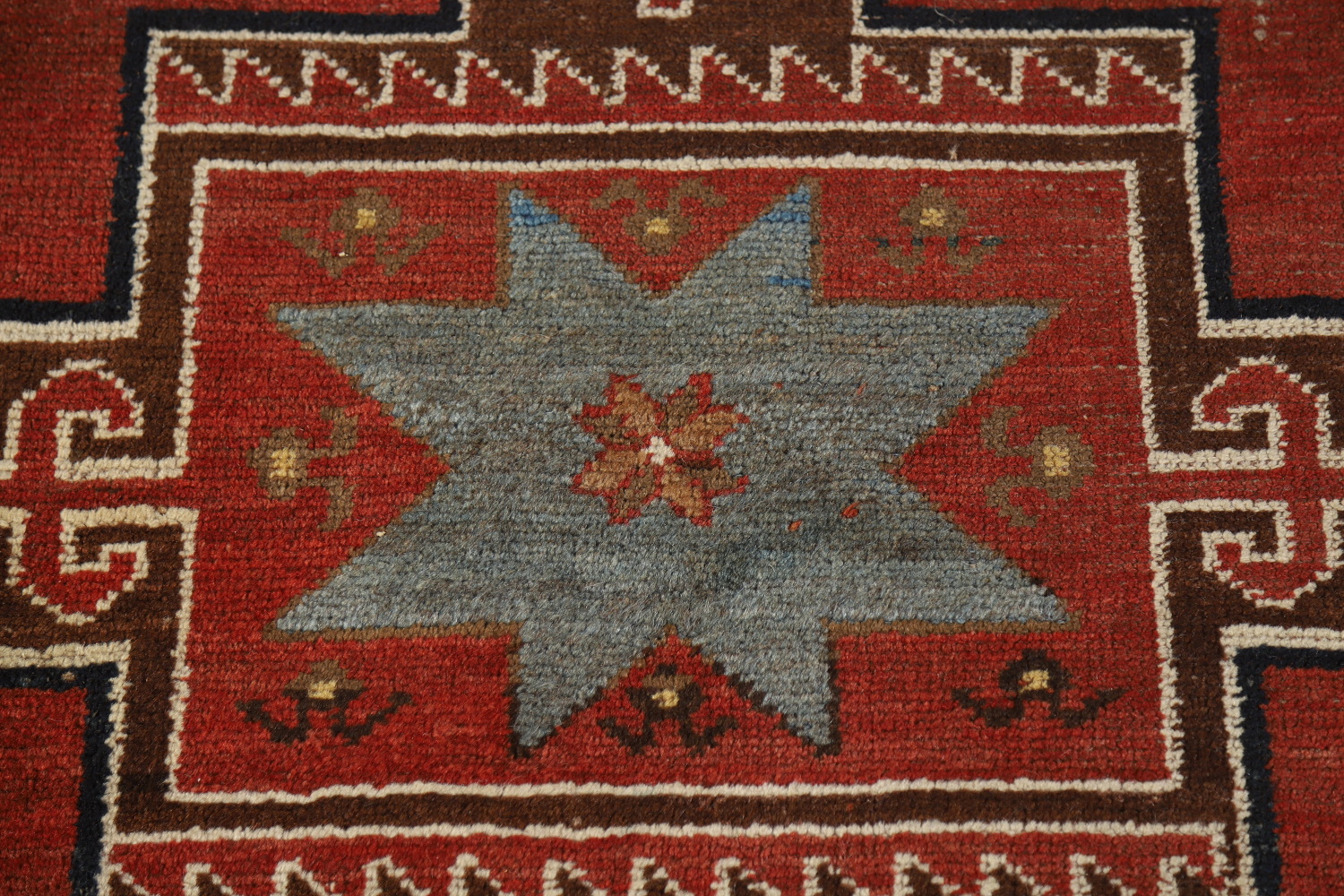Pre-1900 Antique Kazak Vegetable Dye Runner Rug 4x13
