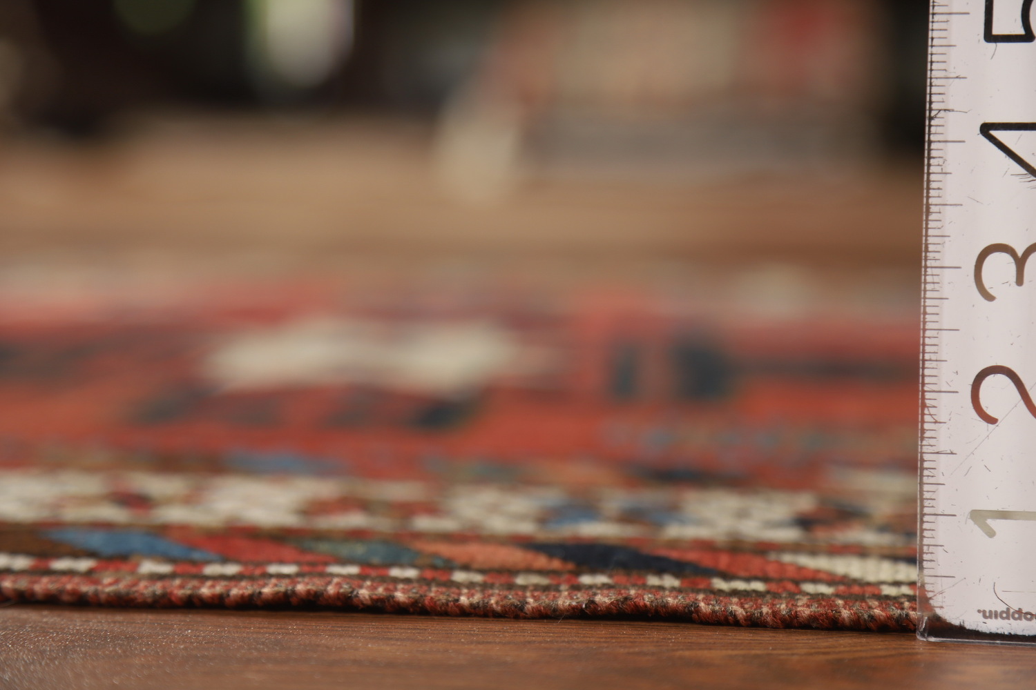 Pre-1900 Antique Kazak Vegetable Dye Runner Rug 4x13