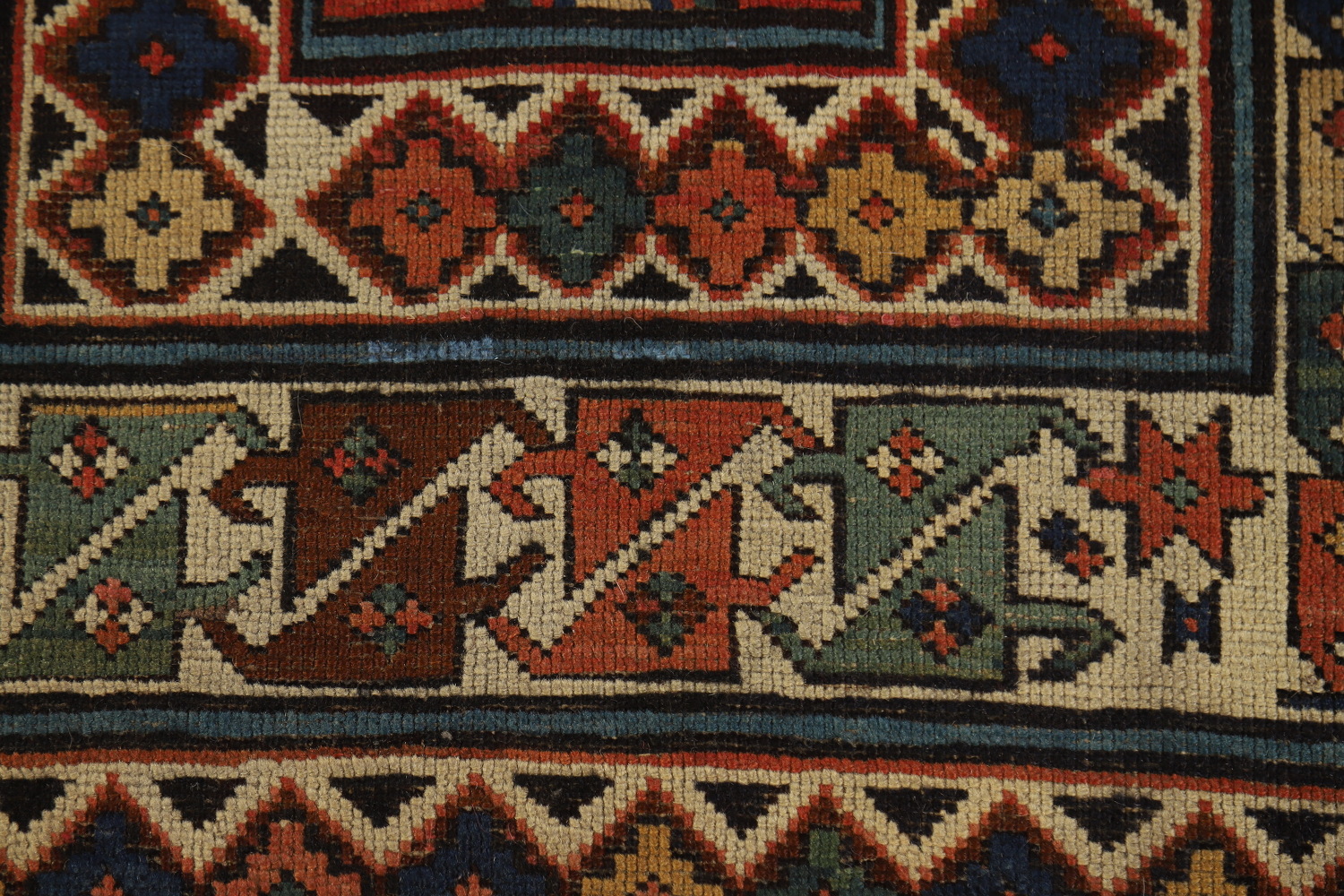 Pre-1900 Antique Wool Handmade Kazak Vegetable Dye Rug 4x8