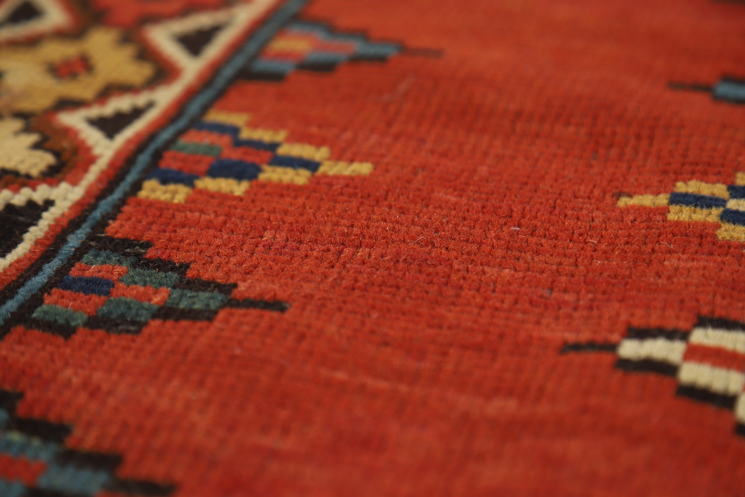 Pre-1900 Antique Wool Handmade Kazak Vegetable Dye Rug 4x8