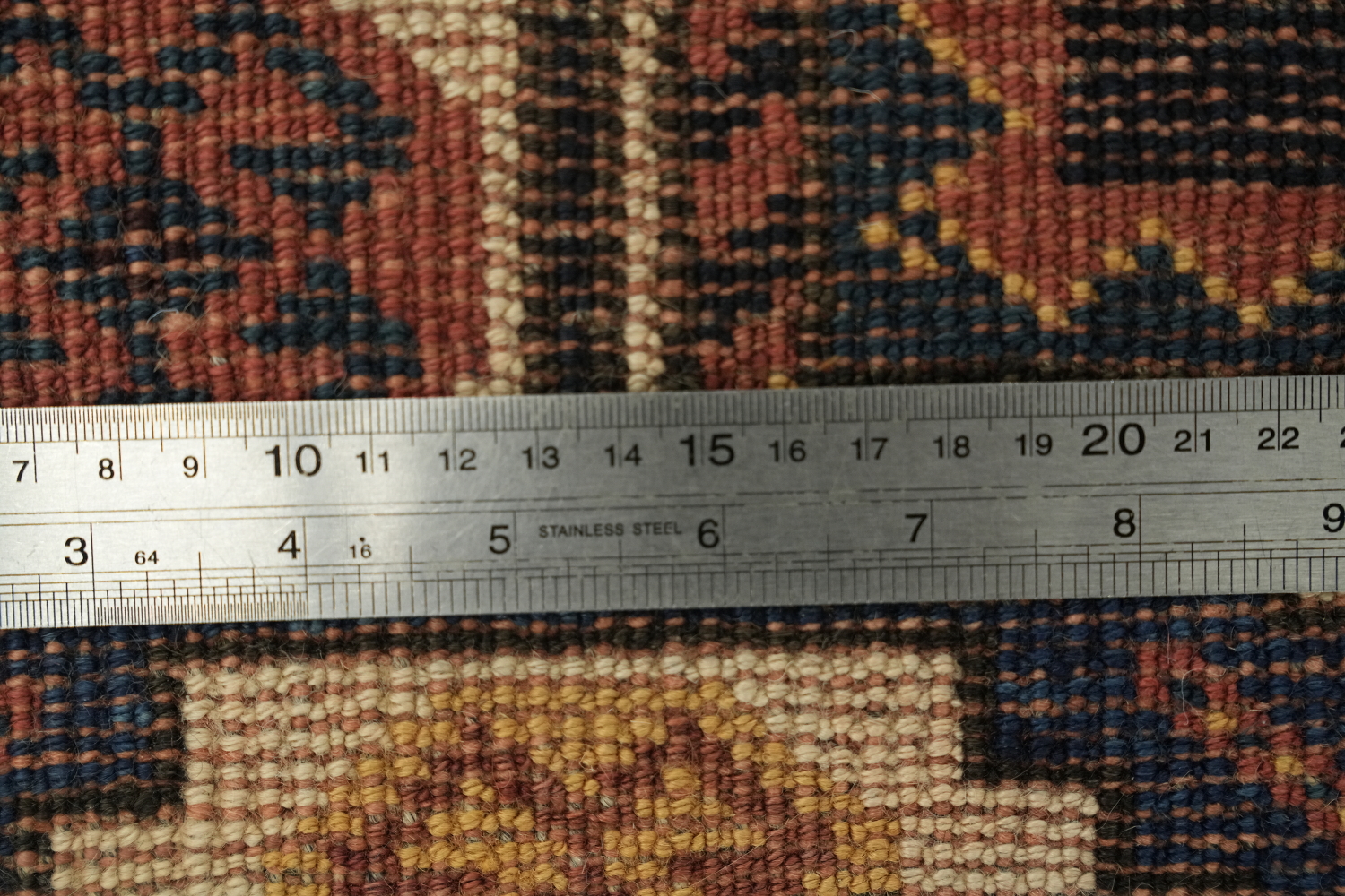 Vegetable Dye Wool Qashqai Persian Runner Rug 4x9
